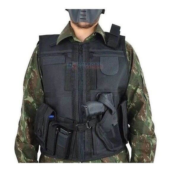 UTG Mens One Size Police Tactical Law Enforcement Vest Adjustable Hunting - Picture 1 of 12